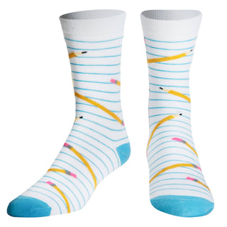 Crazy Socks - Scribble - Womens Crew Folded - Crazy Socks