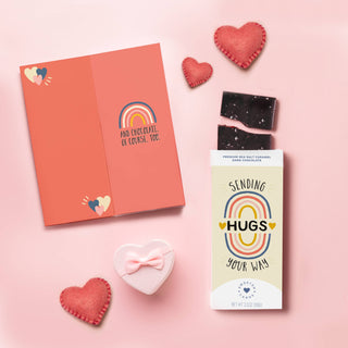 Sweeter Cards Chocolate Bar + Greeting Card in ONE! - New! Sending Hugs (with chocolate) Card!