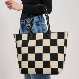 Moda Luxe - Betty Tote: Black Ivory