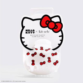 KITSCH - Hello Kitty x Kitsch Recycled Puffy Claw Clip- Kitty Bows