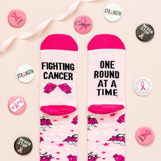 Lavley - Beat Cancer Pink Socks