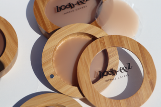 Boob-eez - Nipple Covers + Bamboo Compact: Dark Tint / 6cm