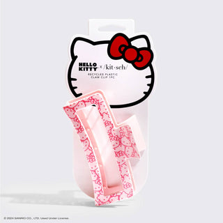 KITSCH - Hello Kitty x Kitsch Recycled Jumbo Open ClawClip-Pink Kitty