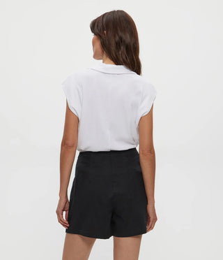 Michael Stars Faye Power Shoulder Polo