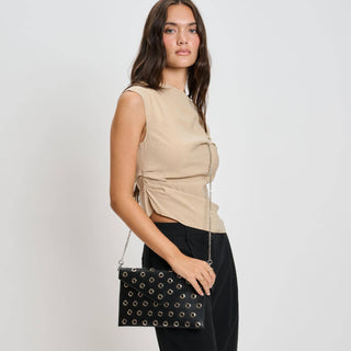 Moda Luxe - Ramona Gromet Crossbody: Black