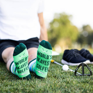 Lavley - World's Okayest Golfer Socks