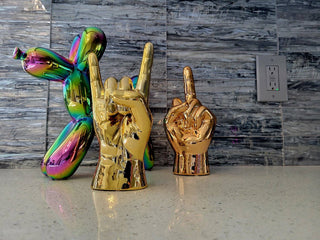 Interior Illusions Plus - Bronze Middle Finger Tabletop Sculpture