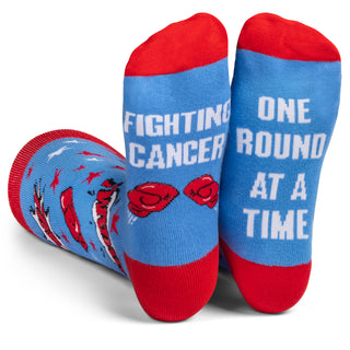 Lavley - Beat Cancer Blue Socks