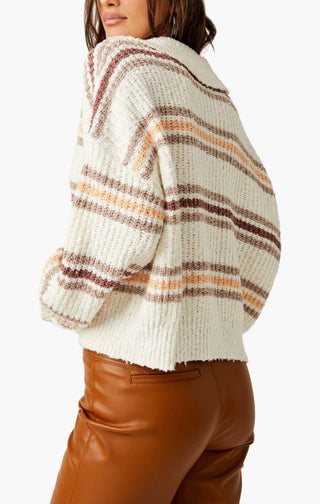 Free People Kennedy Stripe Pullover Sweater