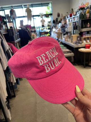 Beach Bum Cap Flamingo Pink