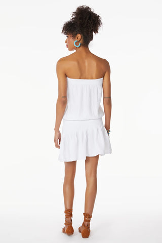 Bobi Strapless Dress With Smocked Waist - Taryn x Philip Boutique