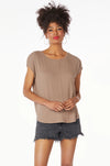 Bobi Raw Edge Drop Shoulder Tee - Taryn x Philip Boutique