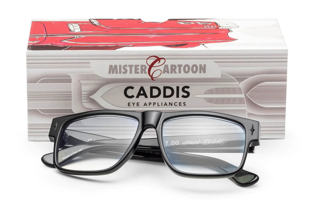 Caddis Eyewear Mister Cartoon Metallic Grey