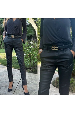 Bevy Flog Dafna Black Vegan Leather