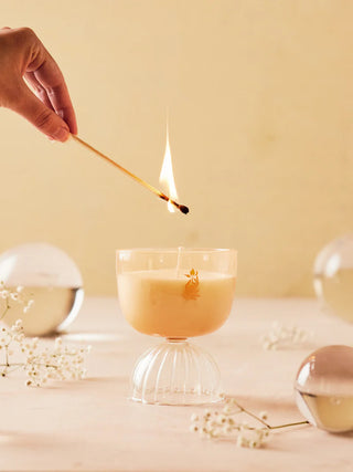 Rewind Sparkling Coupe Candle - Rose