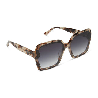 DIFF Eyewear - Presley in Cream Tortoise + Grey Gradient