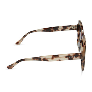 DIFF Eyewear - Presley in Cream Tortoise + Grey Gradient