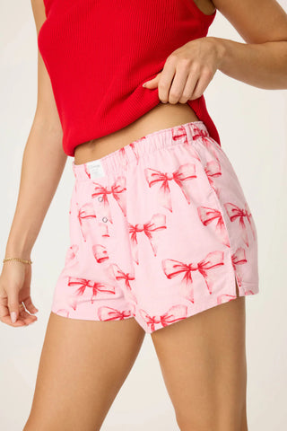 PJ Salvage - Ribbons and Bows Flannel Short