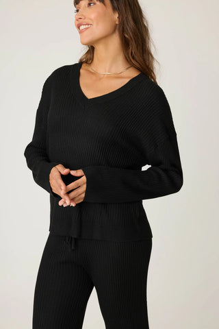 PJ Salvage - Jet Set Lux Rib Long Sleeve Top