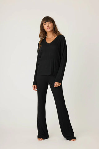 PJ Salvage - Jet Set Lux Rib Long Sleeve Top