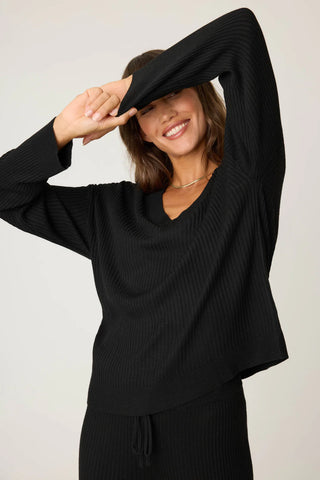 PJ Salvage - Jet Set Lux Rib Long Sleeve Top