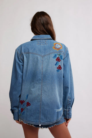 Free People - All the Places You'll.. Denim Shirt