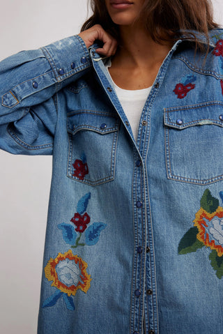 Free People - All the Places You'll.. Denim Shirt