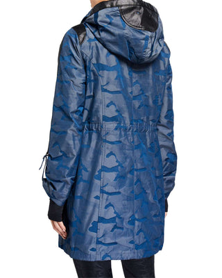 Blanc Noir Anorak Jacket in Blue Camo - Taryn x Philip Boutique