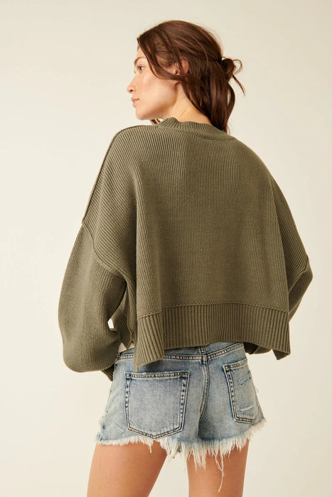 Free People Easy Street Crop Pullover Sweater