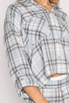 PJ Salvage Mad For Plaid Flannel Pajama Top - Taryn x Philip Boutique