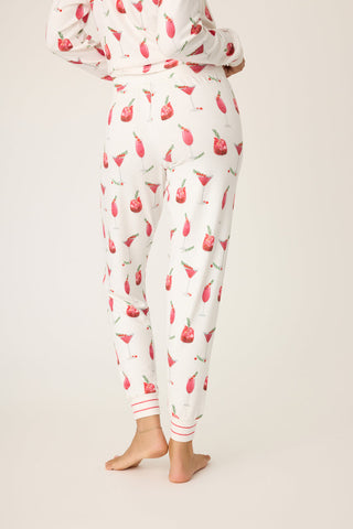 PJ Salvage Cranberries & Cocktails Jogger Pant