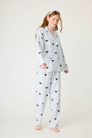 PJ Salvage His & Hers Happy New Year Flannel Women's PJ Set