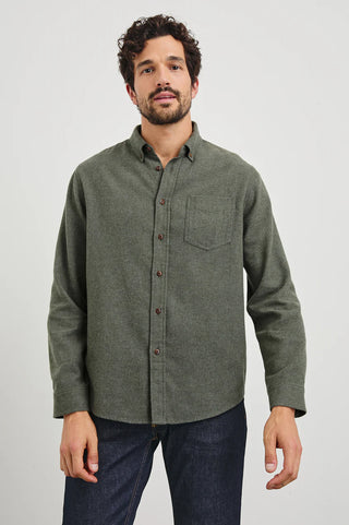 Rails Runson Shirt - Hunter Green