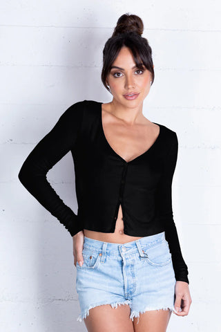 LA Made Sweet V-Neck Cardi