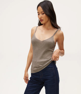 Michael Stars Nomi Metallic Sweater Camisole