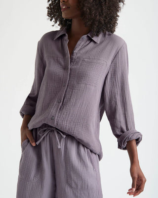 Splendid Kit Gauze Button Down Shirt - Taryn x Philip Boutique