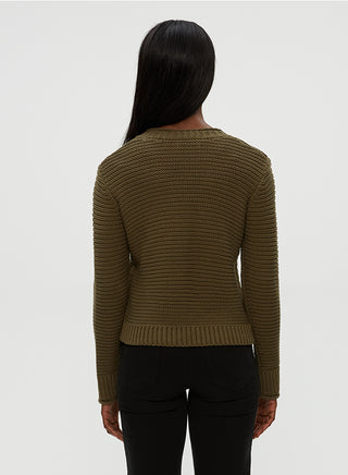 LINDA V NECK PULLOVER