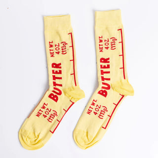 Yellow Owl Socks Butter Crew Socks