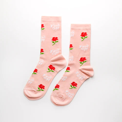 Yellow Owl Workshop F*ck Off Crew Socks - Women's