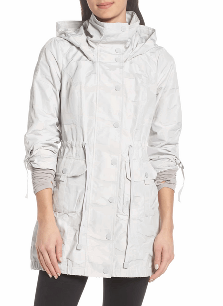 Blanc Noir Anorak Jacket in Light Grey Camo - Taryn x Philip Boutique