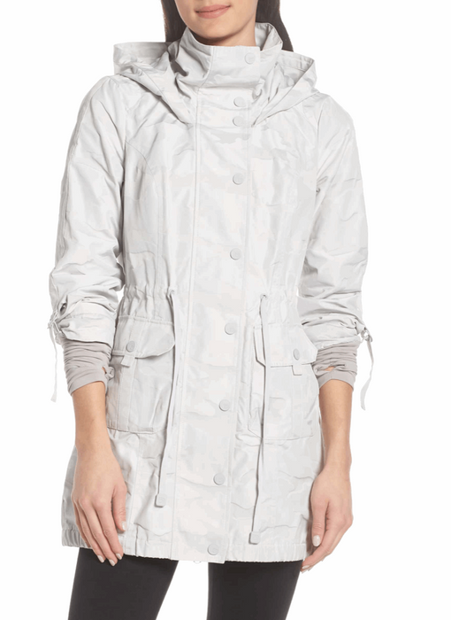 Blanc Noir Anorak Jacket in Light Grey Camo Taryn x Philip Boutique