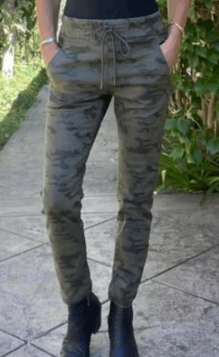 Bevy Flog Shely Green Camouflage Pants - Taryn x Philip Boutique
