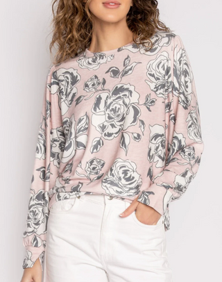 P.J. Salvage Floral Long Sleeve Top - Taryn x Philip Boutique
