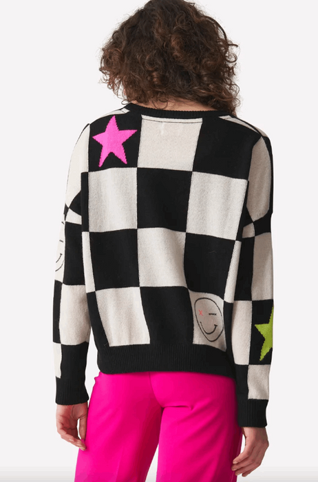Brodie Checkmate Crew Neck Sweater - Taryn x Philip Boutique