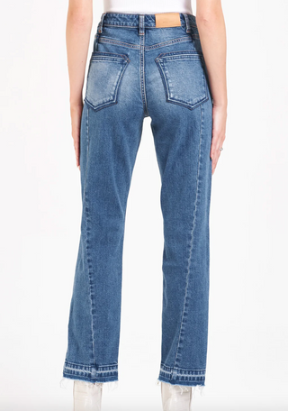 Dear John Jodi Super High Rise Straight Jeans Speechless - Taryn x Philip Boutique