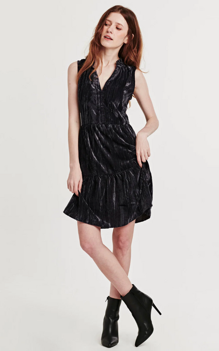 Dear John Helena Sleeveless Dress Grey Wolf Velvet - Taryn x Philip Boutique