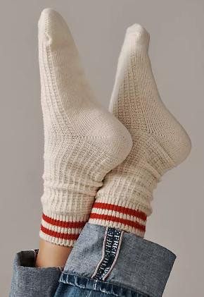 Free People Cozy Stripe Socks