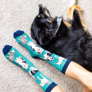 Lavley - I'd Rather Be With My Dog Socks (Green)