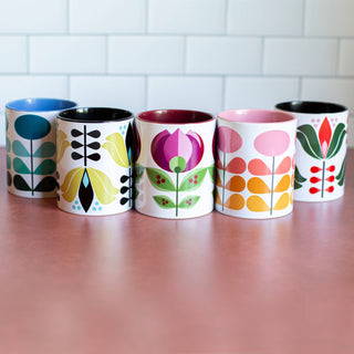 Mod Lounge Paper Company - Mid Century Tulip Flower Coffee Mug