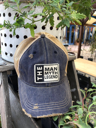 Vintage Life - The Man The Myth The Legend Distressed Trucker Cap